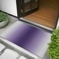 thumbnail image 5 of Dark Purple Grey Ombre 2x3 Door Mat Rug, Modern Abstract Art Gradient Non-Skid Rubber Backing Large Rectangle Rugs - Living Room Bedroom Home Office, Indoor Floor Mat Carpets Washable Rug, 5 of 9