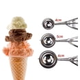 thumbnail image 1 of Cuchara para helado - 3 cucharas para helado de acero inoxidable 304 para helado, melón, albóndigas, masa para pasteles, galletas - Cucharadas para helado de 3 tamaños, 6CM 5CM 4CM Ormromra MZQ-0271, 1 of 7