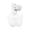 thumbnail image 3 of Delight Jewelry Acrylic 1.25" Teal Cheer Megaphone Open Heart French Earrings, 3 of 4