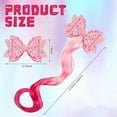 thumbnail image 3 of Kids Hair Extensions with Hair Clips Braided Hair Extension for Girls Wig Hair Extension 6 Pcs, 3 of 5