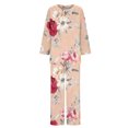 thumbnail image 5 of SnZhen Two Piece Sets for Women Women's Casual Printed Long Sleeved Round Neck Top With Pants Set, 5 of 5