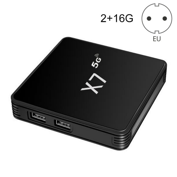 Flmtop X7 Quad Core Double Bande 24.G/5G 4K HDMI-compatible Lecteur Multimédia TV Set Top Box EU/UK/US Plug