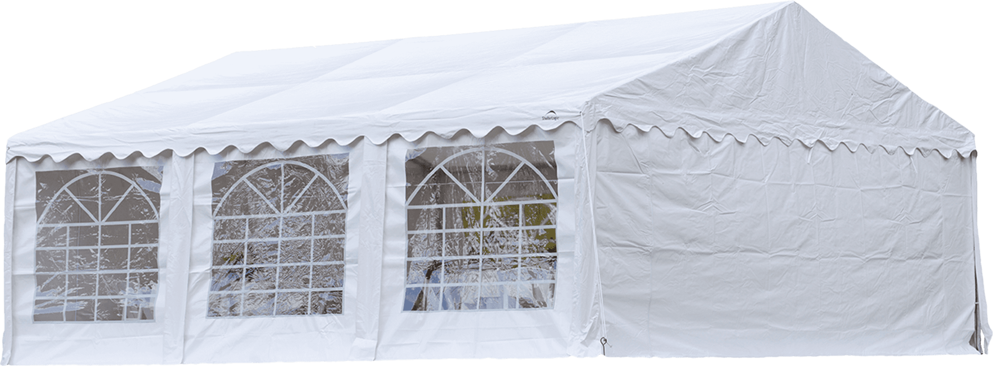 Enclosure Kit with Windows for Party Tent, 20' x 20'/6m x 6m, White, (Frame and Cover Not Included)
