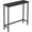 Black, variant on Narrow Console Table for Entryway - Modern Black Metal Frame
