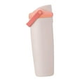 thumbnail image 1 of Botella de agua aislada, taza térmica, regalo portátil, deportes, reutilizable, 30 oz/900 ml para Rosa Blanco, 1 of 9