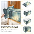thumbnail image 2 of Yayeee Collapsible Cube Storage Bin with Lid Fabric Closet Decorative Basket with Handles, Night Forest Scene, 2 of 7