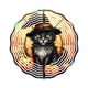 thumbnail image 2 of Fiudx Liquidación navideña Adornos de jardín con campanillas de viento giratorias con forma de gato en el sombrero para Halloween, 2 of 7
