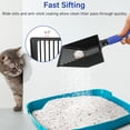 thumbnail image 5 of Extendable Metal Cat Litter Scoop with Long Adjustable Handle 21 to 39.5 Inches, Heavy Duty Sifting Shovel for Litter Box, No Bend Design for Cats Chickens Small Pets, Ergonomic Non Slip Grip, Black, 5 of 6