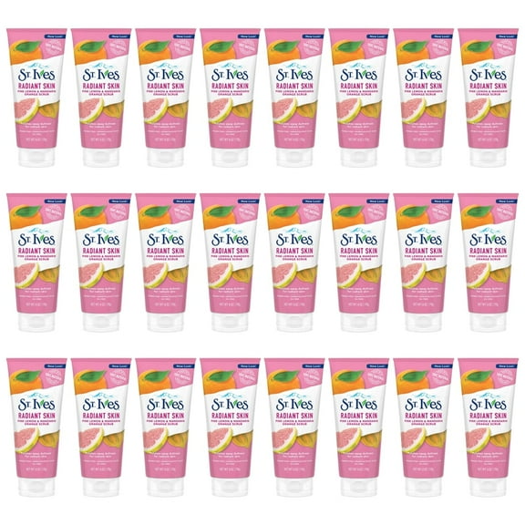 Pack of (24) St Ives Scrub, Even And Bright Pink Lemon And Mandarin Orange 6 Ounce