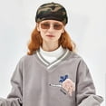 thumbnail image 4 of NMMUED Men's Solid Color Brimless Hat Adjustable Docker Cap Retro Sailor Beanie Headwear Camouflage One Size, 4 of 9
