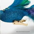 thumbnail image 4 of Fufafayo under $5 Artificial Peacock Birds, Natural Feathered Peacock with Long Tail, Christmas Peacock Ornaments for Crafts Home Wedding Party Christmas Tree Ornaments, 4 of 6