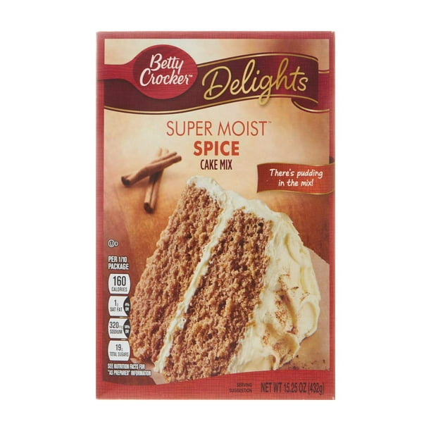 Betty Crocker Super Moist Cake Mix Spice, 15.25 Oz Box