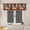 Color 5, variant on AshasdS Farmhouse Plaid Christmas Trees Window Valance Rustic Holiday Short Curtain Rod Pocket for Kitchen