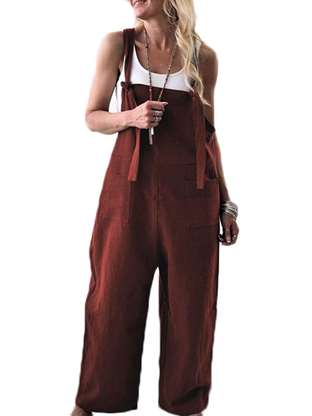 wide leg overalls for women