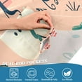 thumbnail image 5 of Yayeee Kitchen Curtains Tier Set of 2 Light Filtering 57"x24" Over Sink Window Panels, Beige Christmas Snowman, 5 of 7