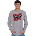 thumbnail image 5 of Sprawl and Brawl Muay Thai Fight Long Sleeve TShirt Men Women Brisco Brands S, 5 of 6