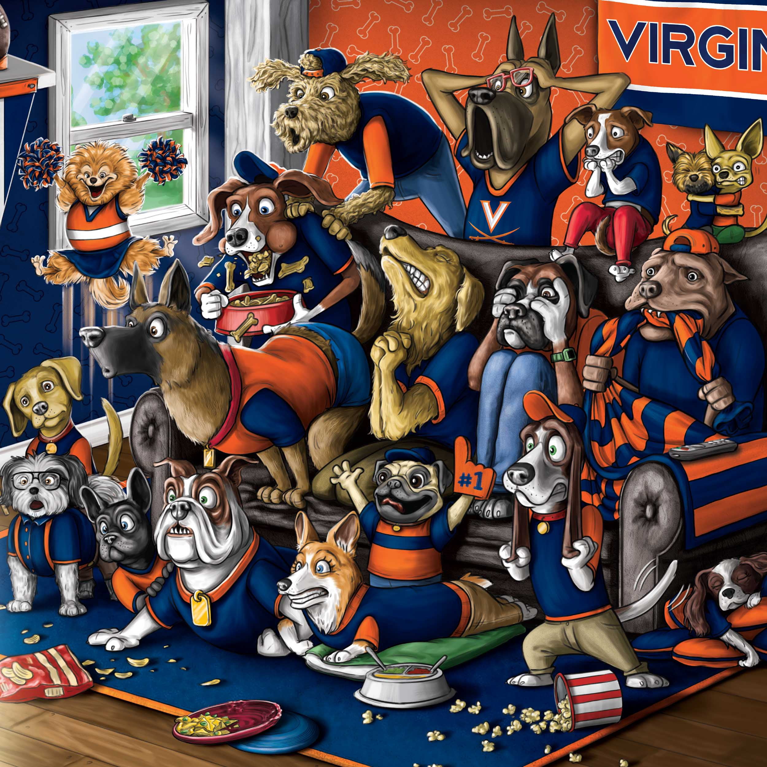 YouTheFan NCAA Virginia Cavaliers Purebred Fans Wall Art