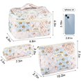 thumbnail image 4 of Set de 3 bolsas de maquillaje acolchadas de algodón URSKYTOUS para mujeres y niñas, 4 of 7