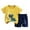 E-Multicolor, variant on Jinhomg Toddler Short Sets 2 Piece Funny Cartoon Graphic Sets Lightweight Comfy Cotton Short Sleeve T-Shirts with Shorts Boys Girls Casual Daily Wear Multicolor 4-5Years