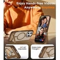 thumbnail image 4 of Funda Magnética Invisible con Soporte para iPhone 16 Pro Max 6.9", Marrón Desierto, 4 of 7