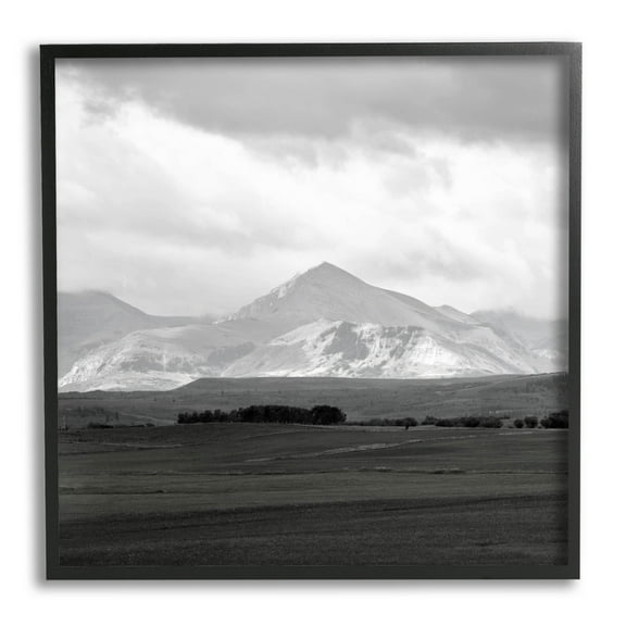 Stupell Industries Rural Mountain Peak Clouds Photograph Black Framed Art Print Wall Art, Design by Carol Robinson