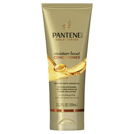 Pantene Pro-V Gold Series Moisture Boost Conditioner Infused with Argan Oil, 11.1 fl