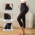 thumbnail image 5 of Athlemo Women High-Waisted Tummy Control Shapewear Capri Anti-Cellulite Leggings, 5 of 7
