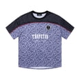 thumbnail image 2 of Productos en liquidación Camisetas informales a la moda para mujer, camisas de manga corta estampadas, jersey con cuello redondo, camisetas, camisetas de fútbol, estilo Púrpura XL, 2 of 7