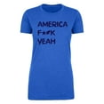 thumbnail image 2 of America F Yeah! Funny 4th of July Shirts, Ladies Graphic T-shirts - Royal MH200WPATRIOT S16 2XL, 2 of 3