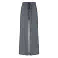 thumbnail image 7 of Mlzmgr Womens Plus Size Pants Straight Leg Elastic High Waist Sweatpants Winter Casual Warm Trousers, 7 of 7