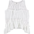 thumbnail image 1 of Blusa de punto con volantes para mujer bar III blanca mediana, 1 of 2
