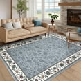 thumbnail image 5 of FairOnly Grey 6'x9'Tratitional Low Pile Oriental Rugs Non Slip Stain Resistant Carpet for Living Room Bedroom Kitchen, 5 of 7