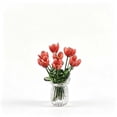 thumbnail image 2 of Horivan Handmade Glass Flower Arrangement Mini Vase Decorative Centerpiece for Desk, 2 of 7