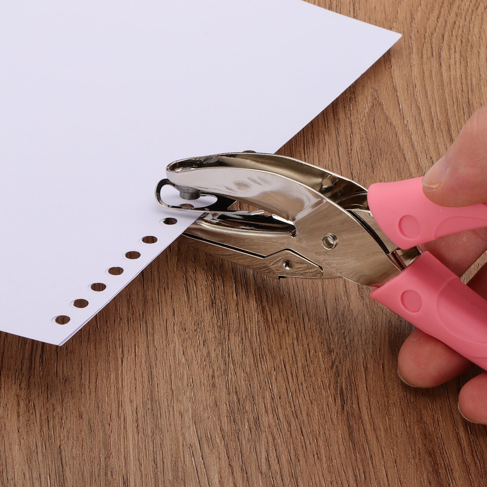 Uxcell Single Hole Punch, 3Pcs Handheld Hole Puncher with Soft Handle Metal Paper Puncher for Tag DIY Craft Scrapbook