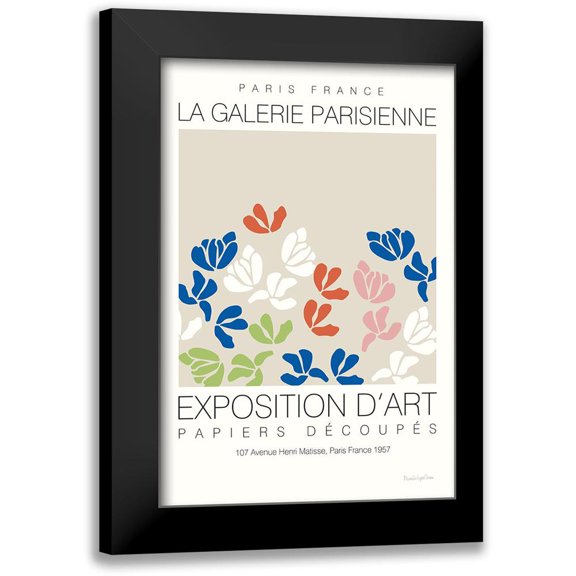 Charro, Mercedes Lopez 11x14 Black Modern Framed Museum Art Print Titled - Fleurs de Matisse III