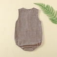 thumbnail image 4 of Baby Short Sleeve Romper with Round Neck - Cute Solid Color Summer Jumpsuit for Toddlers, 4 of 7