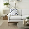 thumbnail image 3 of Nourison Life Styles Tuffed Lines Blue Ink 18" x 18" Throw Pillow, 3 of 6