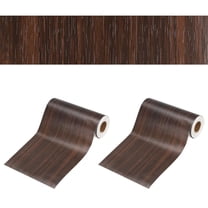 6 Inch x 66ft Wood Grain Repair Tape, Self Adhesive Realistic Textured Repair Tape Patch for Floor Door Table Cabinets Desk, Black Walnut