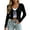 Black1, variant on Women Ribbed Knit Cropped Tie Front Cardigan, Long Sleeve Lightweight Open Front Layering Sweater Top for Spring Fall Daily Casual Outfits(Black/One Size)