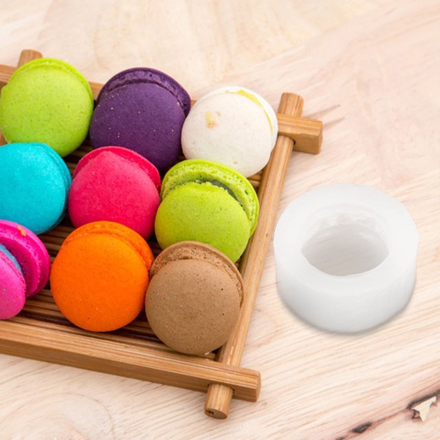 AURARMLET 6Ud Para Macarons De Silicona Transparente Con Superficie Antiadherente Para Repostería