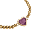 thumbnail image 3 of LuckyLy Pulseras Mujer Oro 14k con Piedras Naturales, Brazalete de Acero Inoxidable con Baño Oro 14k – Joyería ideal como Regalos para Mujer San Valentín y Regalos para Mamá Navidad, violeta Unitalla, 3 of 7