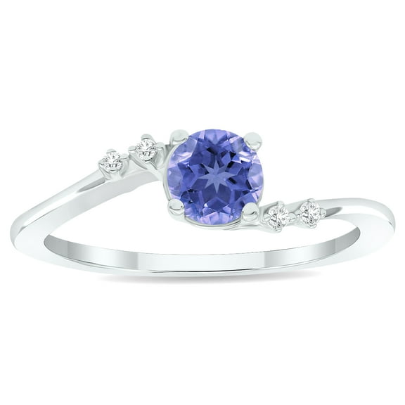 SZUL Women's Tanzanite and Diamond Tierra Ring in 10K White Gold