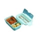 thumbnail image 1 of Cateissary Fiambrera portátil de 1100ml para oficina, viaje, comida, frutas, sándwich, contenedor de desayuno, palillos reutilizables, cucharas, Almacenamiento y organización del hogar Verde, 1 of 6