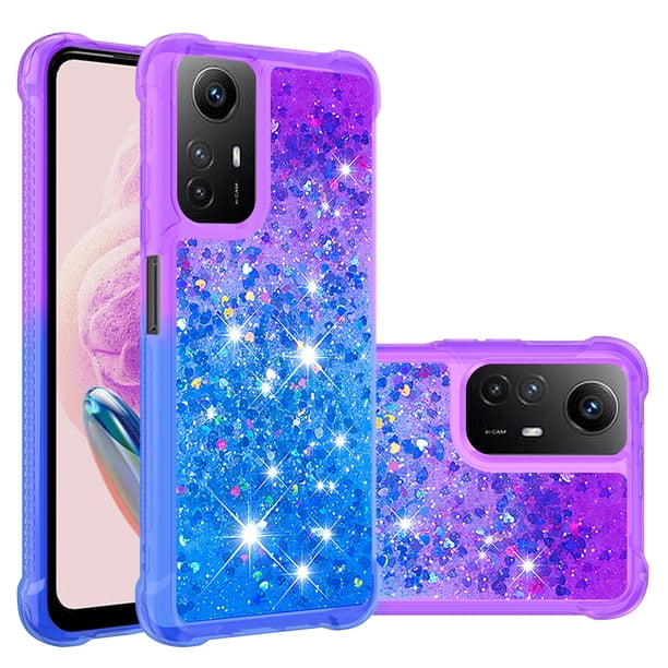 Funda para Xiaomi Redmi Note 11 4G/Note 11s 4G Transparente con Brillos Carcasa Protectora Antigolpes con Glitter Brillante