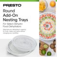 thumbnail image 2 of Presto Round Add-On Nesting Trays for Select Dehydro Food Dehydrator Models, Set of 2, 2 of 10