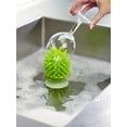 thumbnail image 3 of Glass Brush With Suction Cup - Gray, 3 of 4