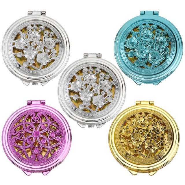 Travel Friendly Mirror, Foldable with Hollow Art, Adds Glamour to Life