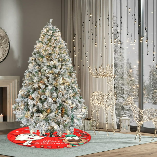 Christmas Tree Skirt Print Nativity Tree Skirt Christmas Decorations Christmas Tree Cushion Holiday Party Decorations 36 Inch