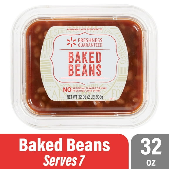 Freshness Guaranteed Original Heatable Baked Beans Salad Family Tub, 32 oz (Refrigerated)