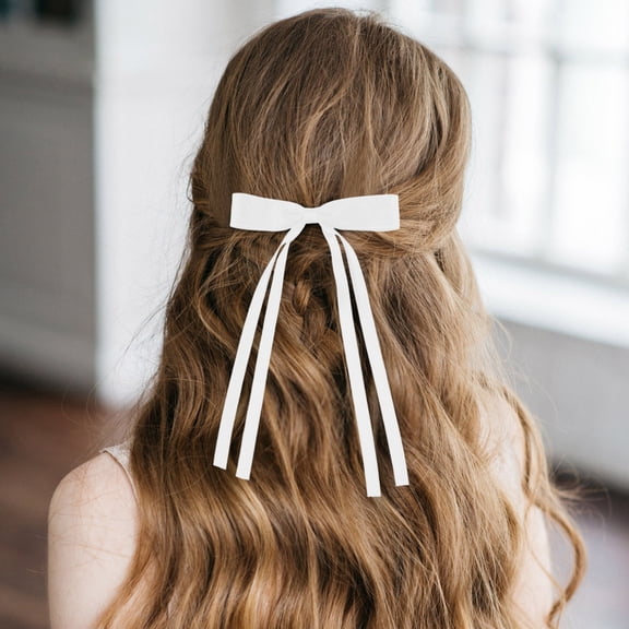 Elegant Tassel Ribbon Bowknot Hair Clips For Women Long Tail Barrettes Hair Accessories